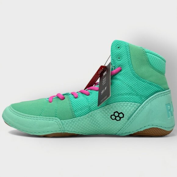 NEW Rudis Colt 3.0 Wrestling Shoes Men’s 11.5 Teal Green Mat High Top New w/Box - Picture 2 of 13